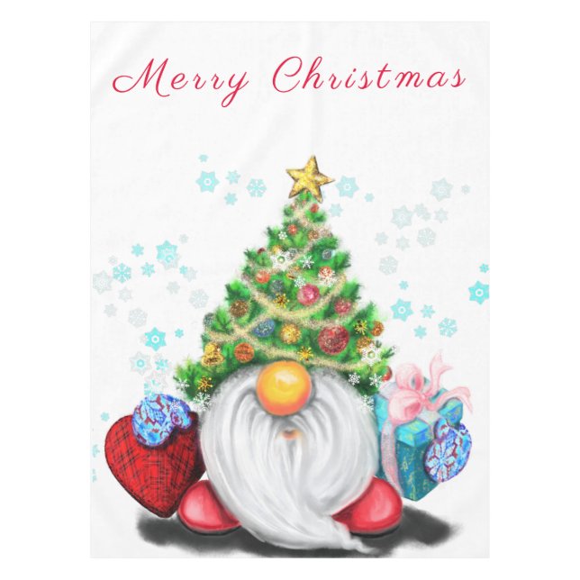 Christmas Gnome Tablecloth Tischdecke (Vorderseite)