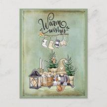 Christmas Gnome Warm wünscht Gruß