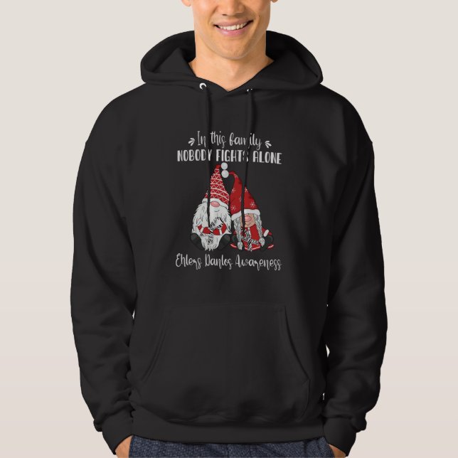 Christmas Gnomes Ehlers Danlos Awareness Hoodie (Vorderseite)