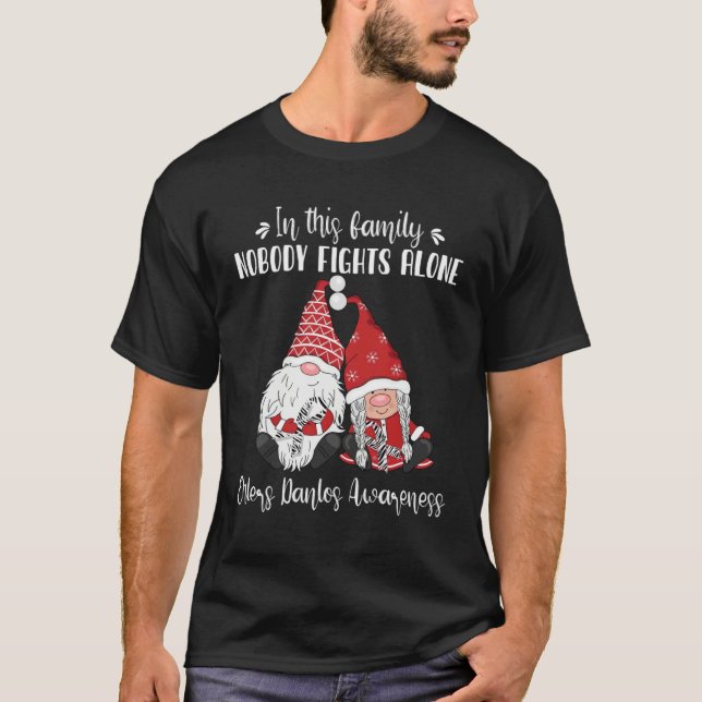 Christmas Gnomes Ehlers Danlos Awareness T-Shirt (Vorderseite)