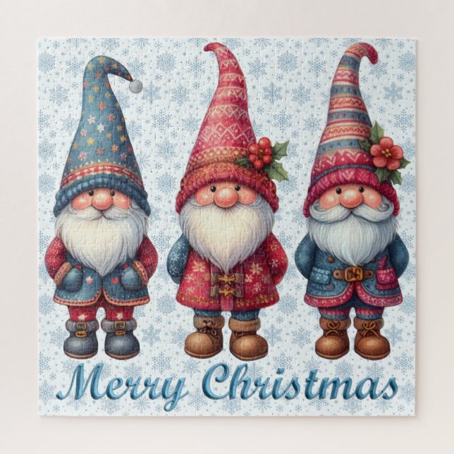 Christmas Gnomes Trio Puzzle (Vertikal)