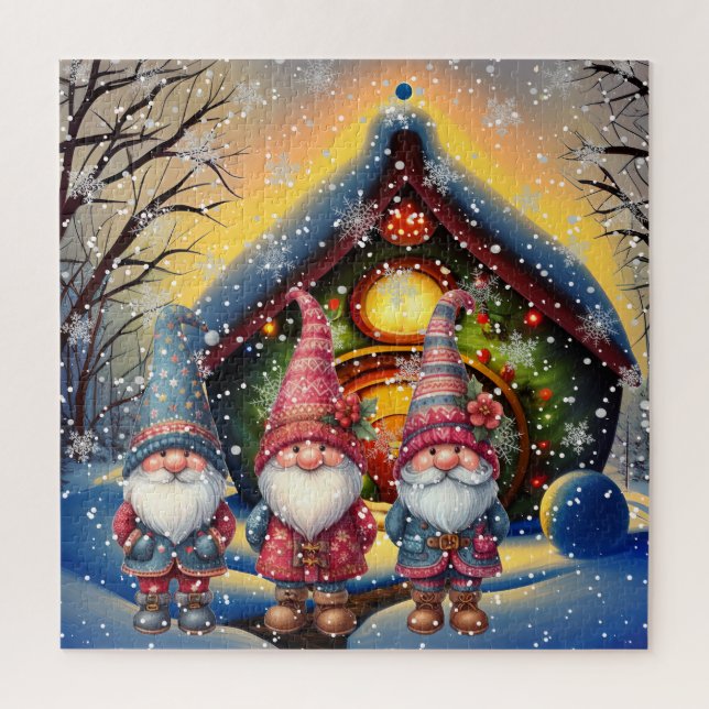 Christmas Gnomes Trio Puzzle (Vertikal)