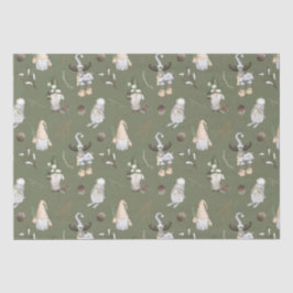 Christmas Gnomes Woodland Seidenpapier