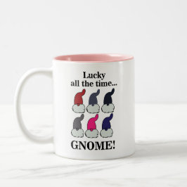 Christmas Gnomes Xmas Lucky Zweifarbige Tasse