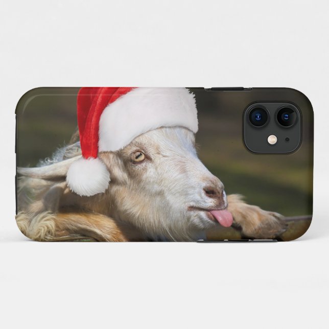Christmas Goat Case-Mate iPhone Hülle (Rückseite (Horizontal))