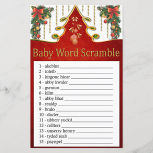 Christmas Gold Tree Baby Wortspiel