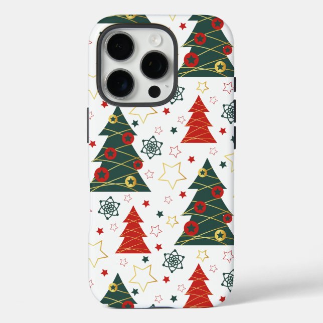 Christmas Gold Twinkle Starry Pines Case-Mate iPhone Hülle (Rückseite)