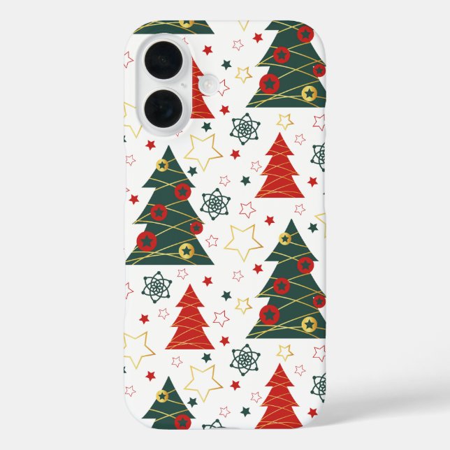 Christmas Gold Twinkle Starry Pines Case-Mate iPhone Hülle (Rückseite)