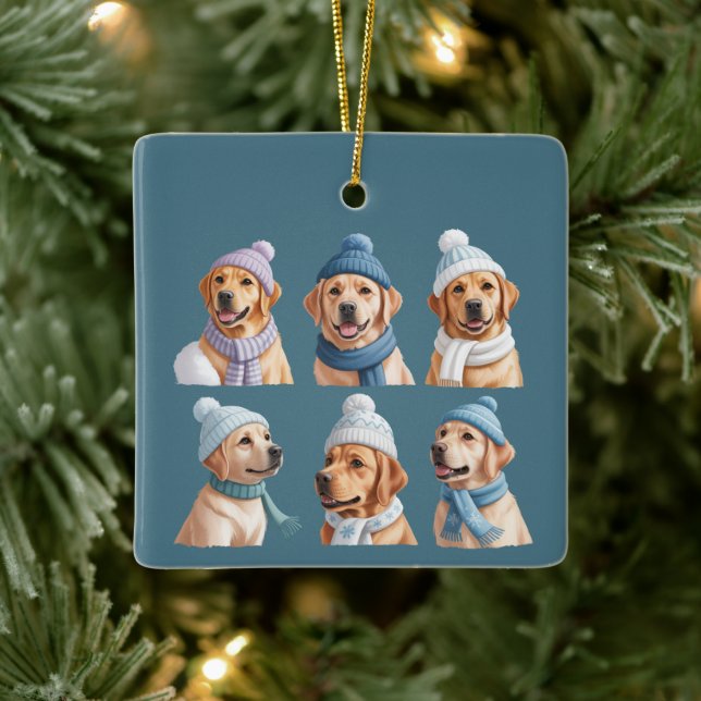 Christmas Golden Retriever Dog Lover Dogs Owner Keramikornament (Baum)
