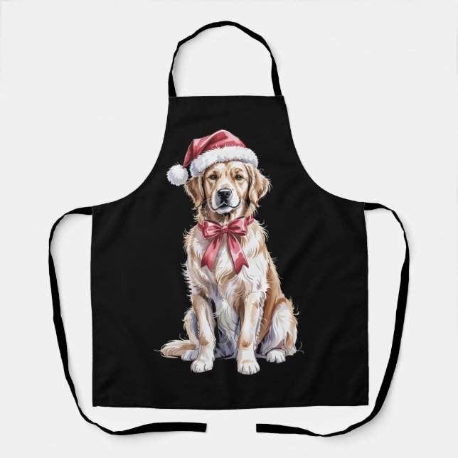 Christmas Golden Retriever Lover Dog Mama Schürze (Vorderseite)