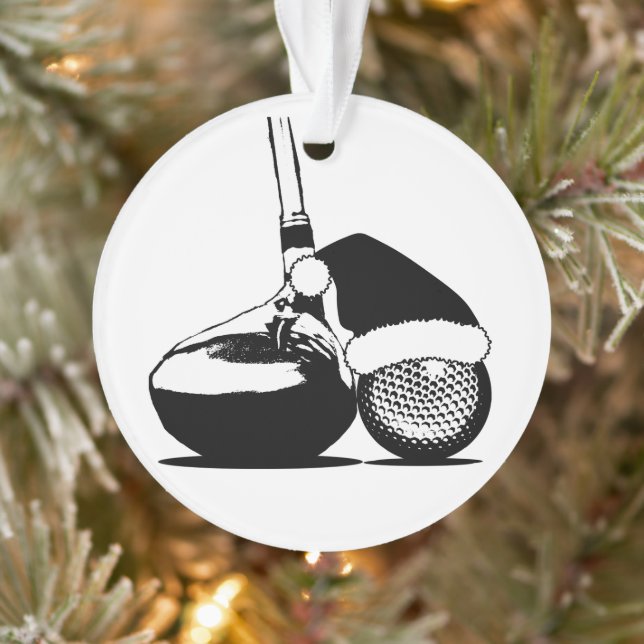 Christmas Golf Club und Ball Ornament (Baum)