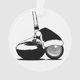 Christmas Golf Club und Ball Ornament