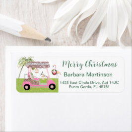 Christmas Golf Lady Thema Rücksendeadresse