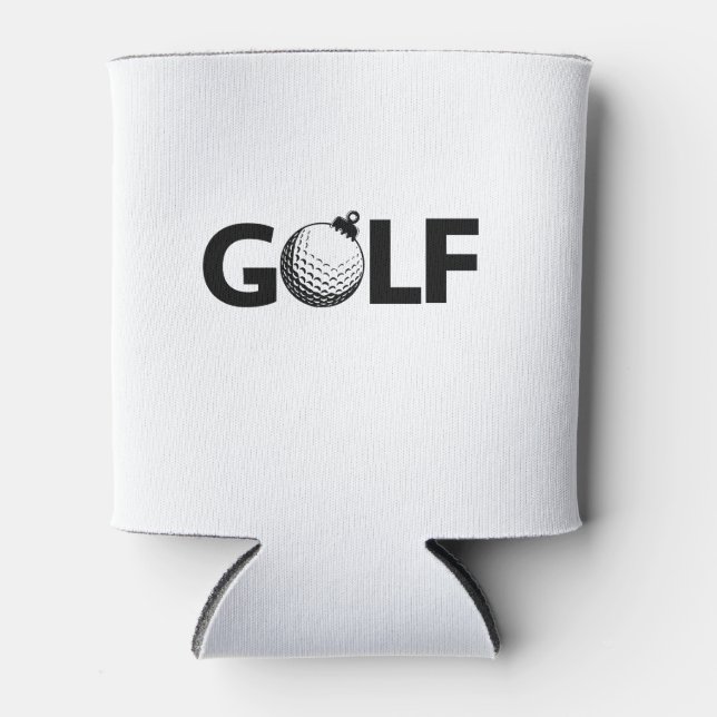 Christmas Golf Ornament Classic Dosenkühler (Vorderseite)