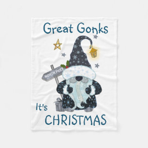 Christmas Gonk Blanket Throw Fleecedecke