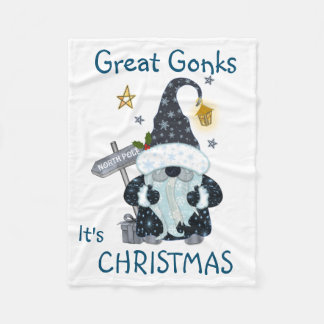 Christmas Gonk Blanket Throw Fleecedecke