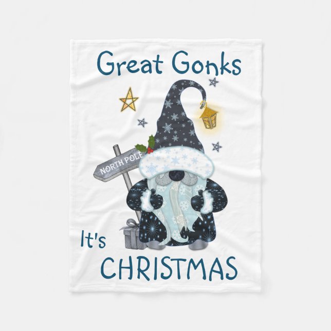 Christmas Gonk Blanket Throw Fleecedecke (Vorderseite)