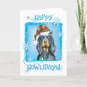 Christmas Gordon Setter Feiertagskarte