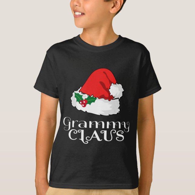Christmas Grammy Claus Matching Pajama Weihnachtsm T-Shirt (Vorderseite)