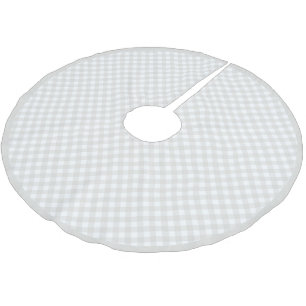 Christmas Gray Buffalo Kariert Bauernhof BOHO Polyester Weihnachtsbaumdecke