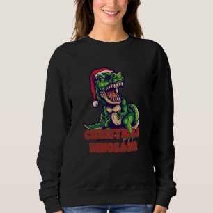 Christmas Green Dinosaurier   Dinosaurier-Design Sweatshirt