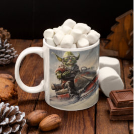 Christmas Green Goblin #5 beim Fahren mit einem Sc Kaffeetasse