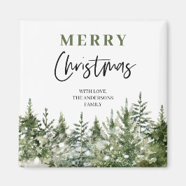Christmas Green Tree | Merry Christmas Magnet