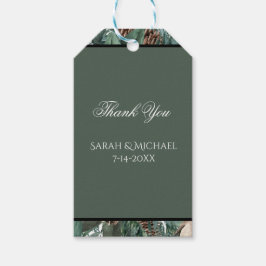 Christmas Greenery Wedding Geschenkanhänger