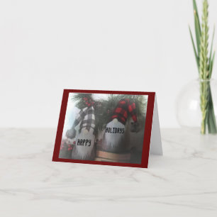 CHRISTMAS GREETEN "GNOME STYLE" UND SO NIEDLICH! K KARTE