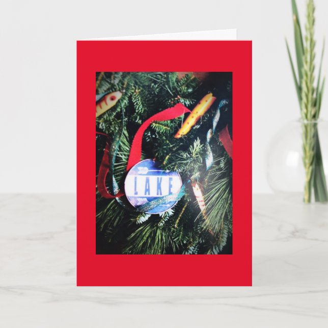 "CHRISTMAS GREETINGS" AUS DEM ***LAKE** KARTE (Vorderseite)