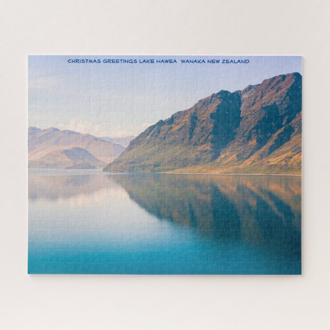 Christmas Greetings Lake Hawea Wanaka Puzzle (Horizontal)