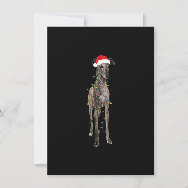 Christmas Greyhound Geschenk Greyhound Dog Funny S Einladung (Vorderseite)