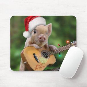 Christmas Guitar Mousepad