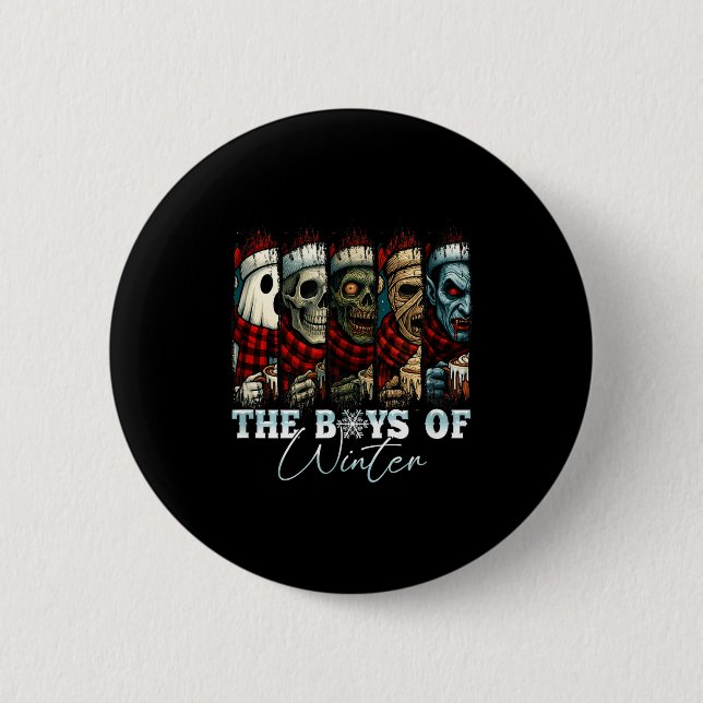 Christmas Halloween Creepmas Friends Horror Xmas C Button (Vorderseite)