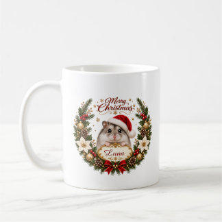 Christmas Hamster with Custom Name and Year Kaffeetasse