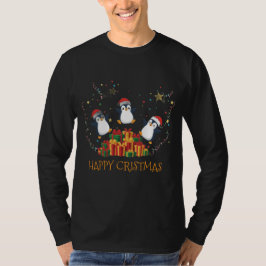 Christmas Happy Penguins Gift Party T-Shirt