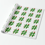#Christmas #HASHTAG - Hash-Tag-Symbol Geschenkpapier<br><div class="desc">* Dieses Weihnachtsgeschenkpapier ist in verschiedenen Größen und Papiertypen erhältlich. Fügen Sie Hintergrundfarbe und Text oder Foto hinzu, um die Einstellungen zu verändern. Ideal für Geschenkverpackungen, als auch für Heimwerkerprojekte, für die Herstellung, das Scrapbooking und die Dekoration! ~~~~~~ Hier bei der SYMBOLICAL STORE gibt es 40 Symbole zur Auswahl. Fügen...</div>