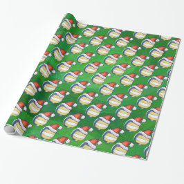 Christmas Hat Volleyball Geschenkpapier