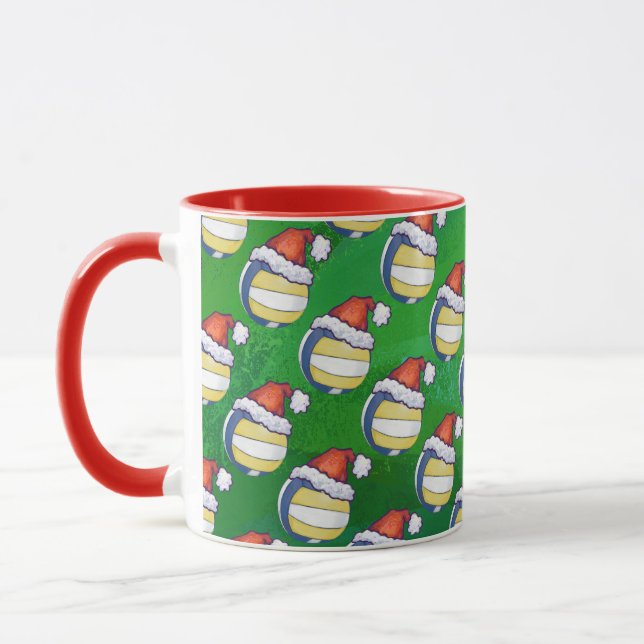 Christmas Hat Volleyball Tasse (Links)