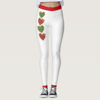 Christmas Hearts Leggings
