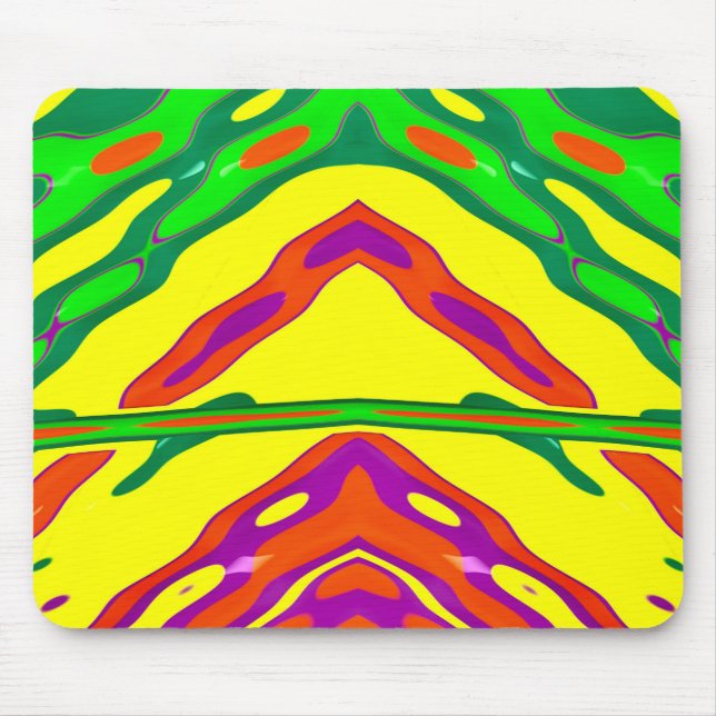 ~ CHRISTMAS ~ helles Fraktal ~ Mousepad (Vorne)