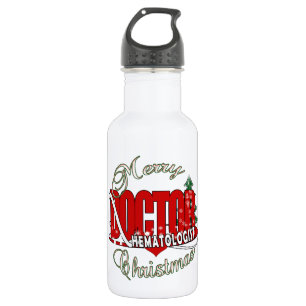 CHRISTMAS HEMATOLOGISTISCHER ARZT TRINKFLASCHE