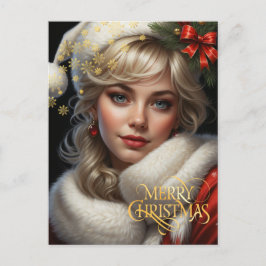 Christmas. Herzlichen Glückwunsch. Postkarte