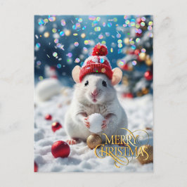 Christmas. Herzlichen Glückwunsch. Postkarte