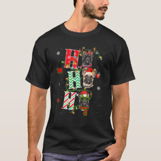 Christmas Ho Ho Ho French Bulldog Dog Funny Xmas D T-Shirt