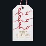 Christmas Ho Ho Ho Geschenkanhänger<br><div class="desc">Modernes Aquarelldesign für Ihre Weihnachtsgeschenke. Passen Sie dieses Design für sich an!</div>