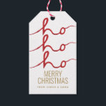 Christmas Ho Ho Ho Geschenkanhänger<br><div class="desc">Modernes Aquarelldesign für Ihre Weihnachtsgeschenke. Passen Sie dieses Design für sich an!</div>