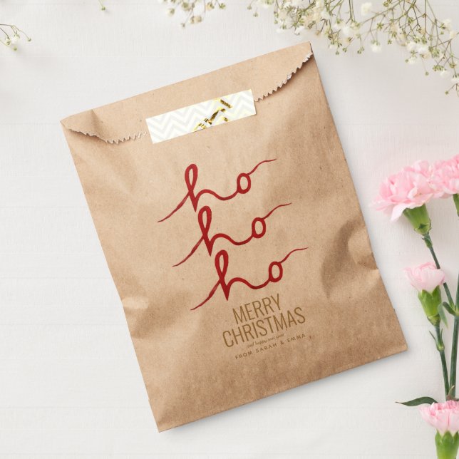 Christmas Ho Ho Ho Papiertasche Geschenktütchen (Versiegelt)