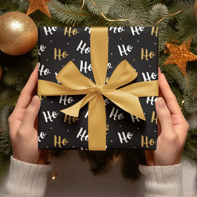 Christmas Ho Ho Ho | Urlaub Geschenkpapier (Von Creator hochgeladen)