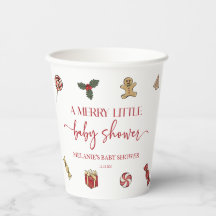 Christmas Holiday A Merry Little Baby Shower